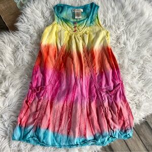 Pandemonium Vibrant Tie-Dye Sleeveless Dress Size 7
